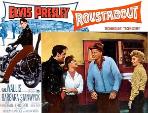 Freeman Prints: ROUSTABOUT, from left, Elvis Presley, Joan Freeman, Leif Erickson, Barbara Stanwyck, 1964
