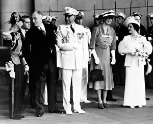 Royalty Prints: Front row, L-R: King George VI, President Franklin D. Roosevelt, General Edwin M