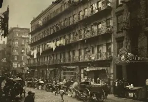 Dwelling Prints: Row of tenements, from 260 to 268 on Elizabeth St