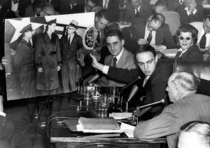 Cohn Prints: Roy Cohn (center), Senator Joseph McCarthy's attorney during the Army-McCarthy hearings