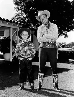 Actor Prints: Roy Dusty Rogers Jr. and his father