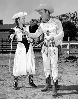 Actor Prints: Roy Rogers (right), and his wife Dale Evans