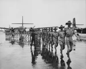 Australia Prints: Royal Australian Air Force arrives at Tan Son Nhut Airport
