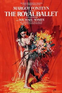 Bouquet Prints: THE ROYAL BALLET, poster art, Margot Fonteyn, 1960