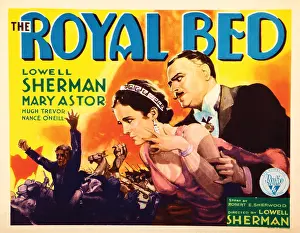 Tiara Prints: THE ROYAL BED, US lobbycard, from left: Mary Astor, Lowell Sherman, 1931