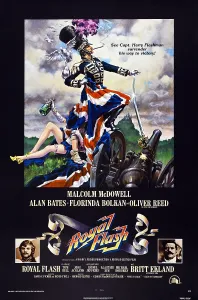 Malcolm Prints: ROYAL FLASH, US poster, bottom from left: Malcolm McDowell