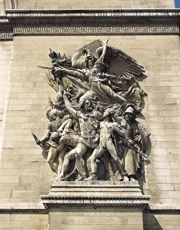 Arc De Triomphe De Létoile Prints: RUDE, Franois (1784-1855). The Departure of the Volunteers of 1792 or The Marseillaise