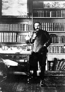 Study Prints: Rudyard Kipling in his study at Naulakha