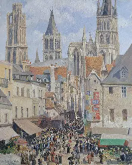 Specific Place Prints: Rue de lEpicerie, Rouen (Effect of Sunlight)