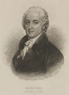 Etching Prints: Rufus King was a delegate for Massachusetts to the Continental Congress
