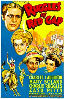 Mary Prints: RUGGLES OF RED GAP, from top left: Charles Laughton