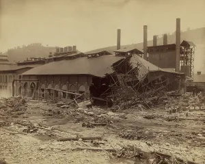 Workers Prints: Ruins of Cambria Iron Mills after the Johnstown Flood of May 31, 1889