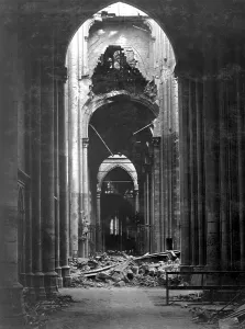 Images Dated 3rd December 2012: Ruins of the Cathedral of St. Quentin