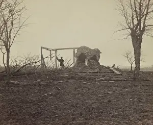 Winter Prints: Ruins of Henry House on the Battlefield of Bull Run (First Manassas), in Marcy 1862
