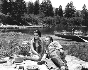 Canoe Prints: RUN OF THE ARROW, Sarita Montiel, (aka Sara Montiel), Rod Steiger, 1957
