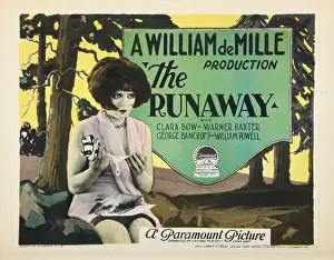 Images Dated 25th August 2016: THE RUNAWAY, lobbycard, Clara Bow, 1926