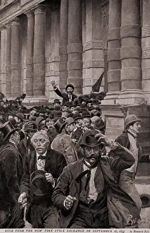 Street Prints: The rush from the New York Stock Exchange on September