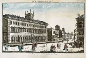 Town Planning Prints: Ruspoli Palace at Rome (18th c)
