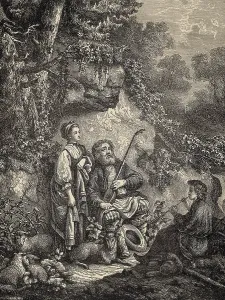 Shepherdess Prints: Russia (19th c.). Samoyedses shepherds