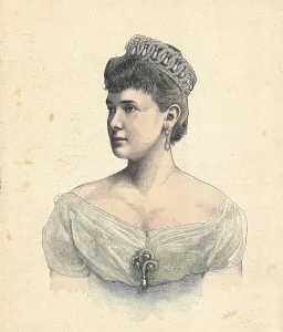 Tsarism Prints: Russia. Grand Duchess Maria Pavlovna of Russia (1892)