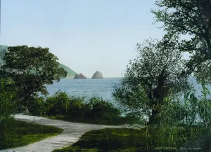 Ukraine Prints: Russia, Gursuff (aka Gurzuf), Crimea, photochrom, circa 1900