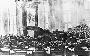 Images Dated 26th November 2007: The Russian Duma, the elected during the March 1917