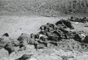 Lcgr1406 Prints: Russian soldiers burned to death during German invasion of the Soviet Union in Summer 1941