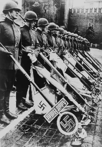 Victors Prints: Russian victory parade in Moscow at the end of World War 2