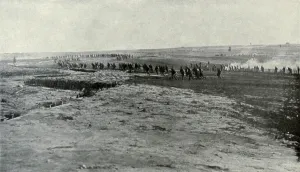 Mutiny Prints: Russian WW1 soldiers deserting first line trenches in July 1917