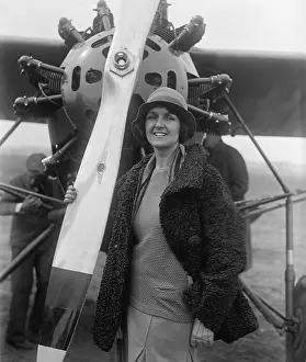 Flyers Prints: Ruth Nichols, co-piloted the first non-stop flight from NYC to Miami