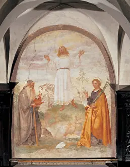 Abbot Prints: Ruzzo Lorenzo, Jesus Christ Appears to Two Saints