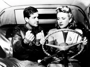 Steering Wheel Prints: SABOTEUR, Robert Cummings, Priscilla Lane, 1942