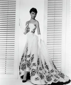 Embroidered Prints: SABRINA, Audrey Hepburn, 1954