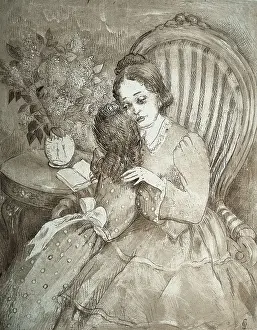 Dostoyevsky Prints: SACHAROFF, Olga (1889-1969). Netochka Nezvanova