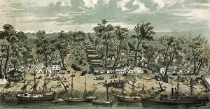 Gold Rush Prints: Sacramento city, California in 1849