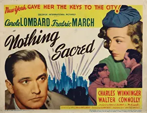 Lombard Prints: NOTHING SACRED, Fredric March, Carole Lombard, 1937