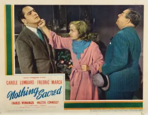 Lombard Prints: NOTHING SACRED, Fredric March, Carole Lombard, Walter Connolly, 1937