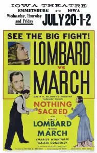 4hp Ec Prints: NOTHING SACRED, US poster, left from top: Carole Lombard