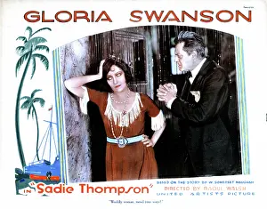 Lionel Prints: SADIE THOMPSON, Gloria Swanson, Lionel Barrymore, 1928