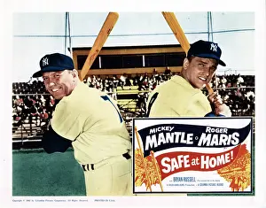 1962 Movies Prints: SAFE AT HOME!, from left, Mickey Mantle, Roger Maris, 1962