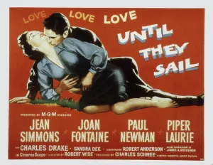Lovers Prints: UNTIL THEY SAIL, Paul Newman, Jean Simmons, 1957