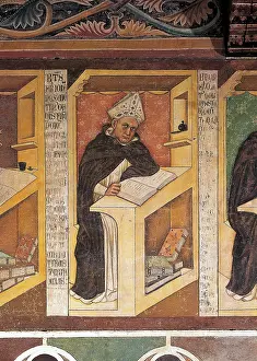 Books Prints: Saint Albert the Great, by Tommaso Barisini also known as Tommaso da Modena