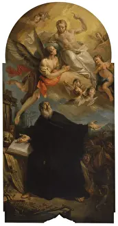 Angels Prints: Saint Anthony the Abbott, by Francesco Zugno