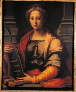 One Young Woman Only Prints: Saint Catherine of Alexandria, by Giovanni Antonio Sogliani