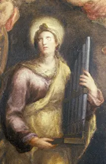 Santa Prints: Saint Cecilia, by Sebastiano Filippi also known as Bastianino
