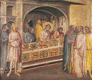 Artisan Prints: Saint Eligius in the Goldsmiths Workshop. 1365. Central detail