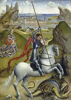 Winged Prints: Saint George and the Dragon, by Rogier van der Weyden