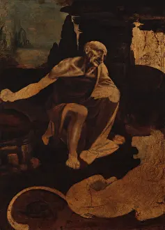 Leonardo Prints: Saint Gerolamo, By Leonardo da Vinci