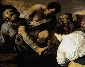 Throwing Prints: Saint Gregorio Armeno thrown into a well