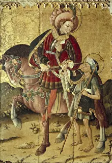 Temperas Prints: Saint Martin cutting his cloak